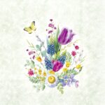 Șervețel – Loving Spring Wreath – 25×25 cm