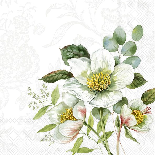 Șervețel – Noelia white – 33×33 cm 1 Șervețel – Noelia white – 33×33 cm