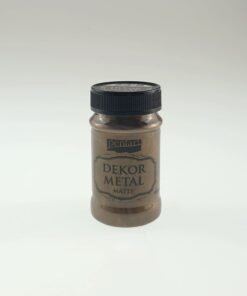 Vopsea metalică - Dekor Paint - Chocolate - 100 ml