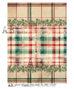 Hârtie de orez - Christmas Design - A4