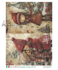 Hârtie de orez - Christmas Emotions - A4
