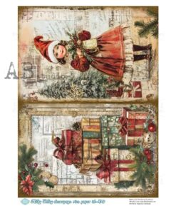 Hârtie de orez - Christmas Gifts - A4