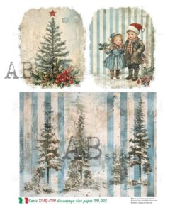 Hârtie de orez - Christmas Tree - A4