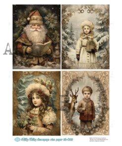 Hârtie de orez - Christmas in 4 Acts - A4