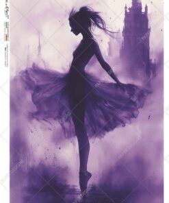Hârtie de orez - Dancing Ballerina - A4