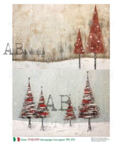 Hârtie de orez - Deco Christmas Tree - A4