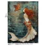 Hârtie de orez - Mermaid Underwater Art - A4