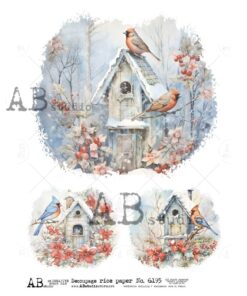 Hârtie de orez - The Cardinal's House 2 - A4