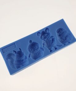 Matriță silicon - Little Friends - 12,5x4,8x1,5 cm