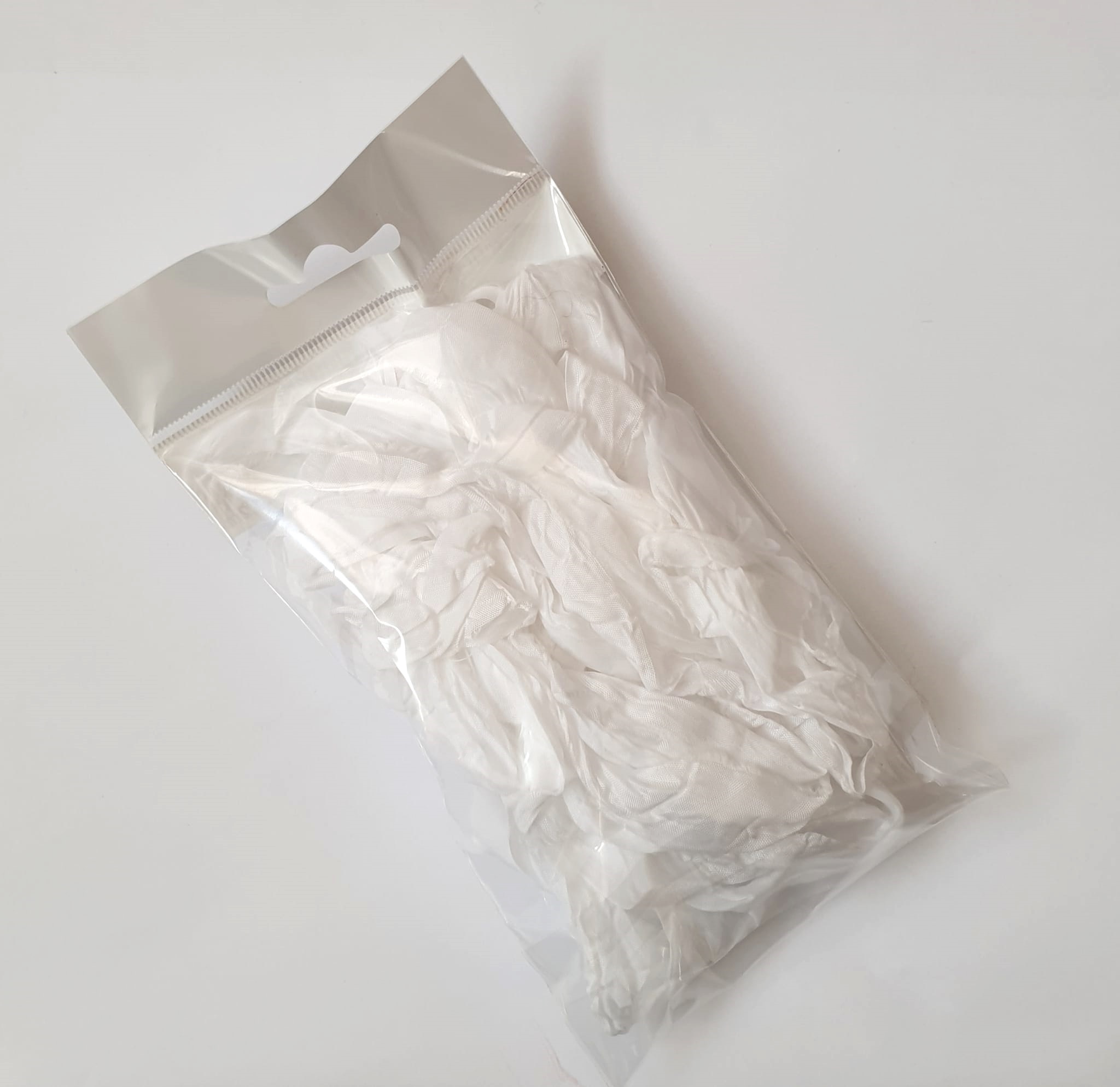 Panglică decorativă – White – set 5 buc 3 Panglică decorativă – White – set 5 buc - imagine 3