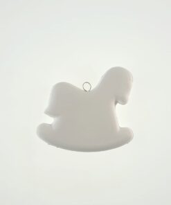Rocking Horse - decorațiune Crăciun - 9,5x10,5 cm