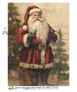 Hârtie de orez - Santa - A4