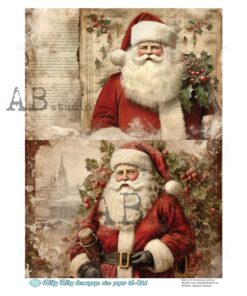 Hârtie de orez - Santa's Portret - A4