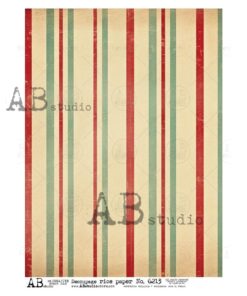 Hârtie de orez - Stripes - A4