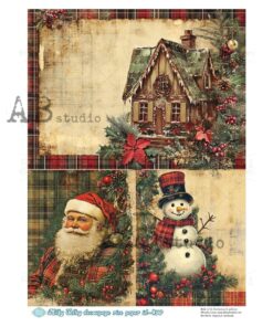 Hârtie de orez - Winter in 3 scenes - A4
