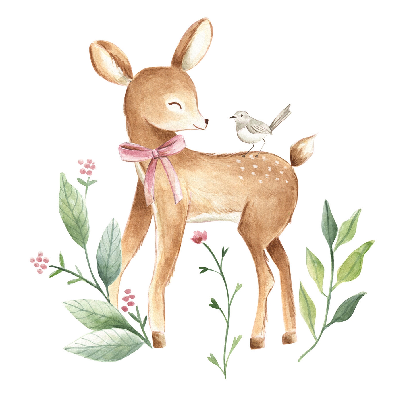 Șervețel - Baby Deer - 24x24 cm 1 Șervețel - Baby Deer - 24x24 cm