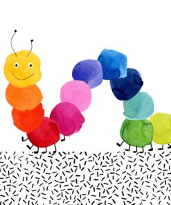 Șervețel - Bunte Raupe - 33x33 cm