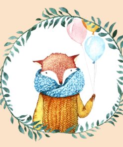 Șervețel - Fox Balloons - 33x33 cm