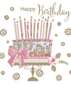 Șervețel - Happy Bday Cake - 33x33 cm