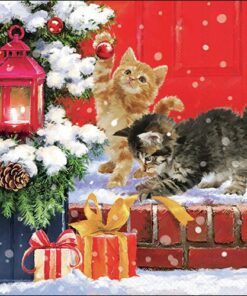 Șervețel - Kittens on Doorstep - 33x33 cm