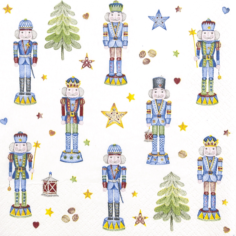 Șervețel - Nutcrackers - 33x33 cm 1 Șervețel - Nutcrackers - 33x33 cm