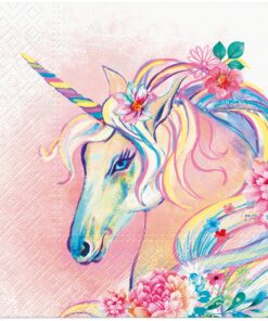 Șervețel - Unicorn Flower - 33x33 cm