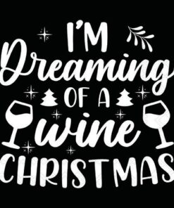 Șervețel - Wine Christmas black - 33x33 cm