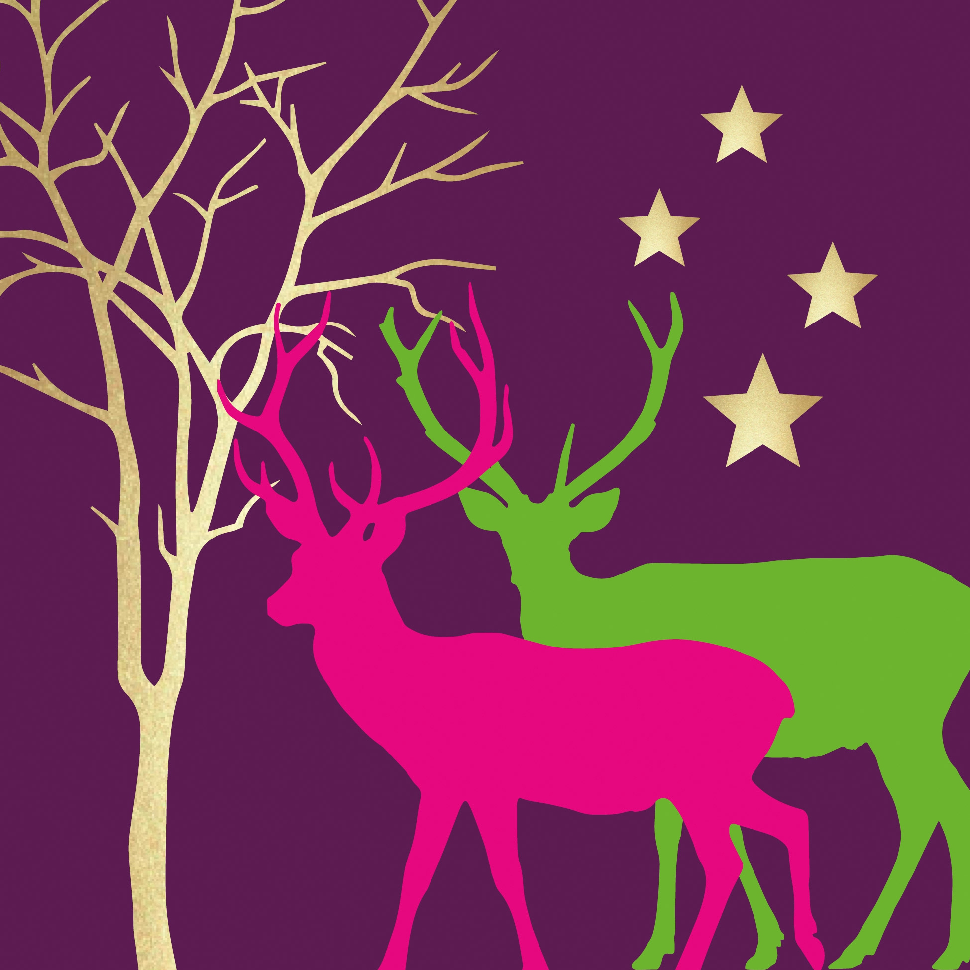 Șervețel - Winter Deers - 33x33 cm 1 Șervețel - Winter Deers - 33x33 cm