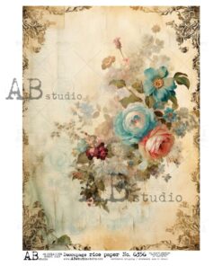 Hârtie de orez - Bunch of Flowers 2 - A4