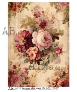 Hârtie de orez - Bunch of Flowers - A4