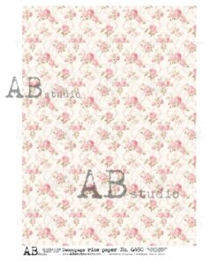 Hârtie de orez - Floral Wallpaper 2 - A4