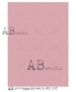 Hârtie de orez - Pink Wallpaper with Peas - A4