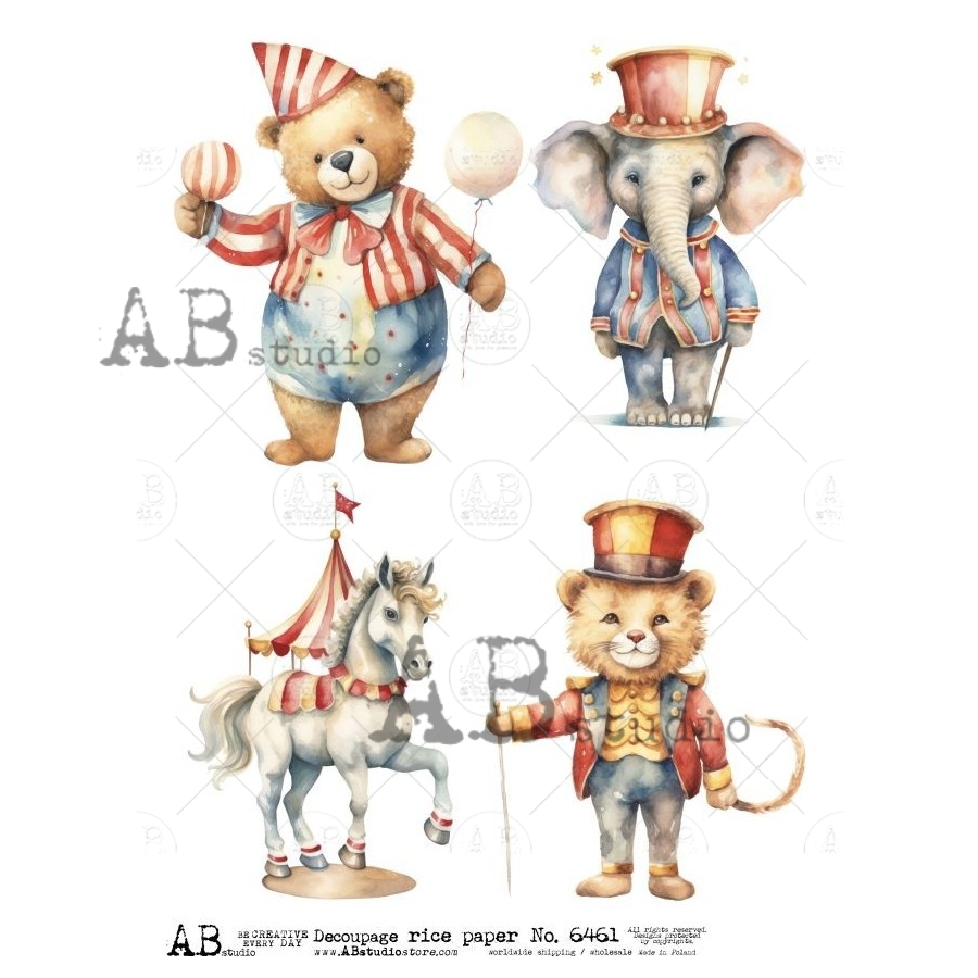 Hârtie de orez – Circus - A4 1 Hârtie de orez – Circus - A4