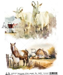 Hârtie de orez – Farmhouse 2 – A4