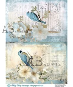 Hârtie de orez - Blue Bird in 2 acts - A4