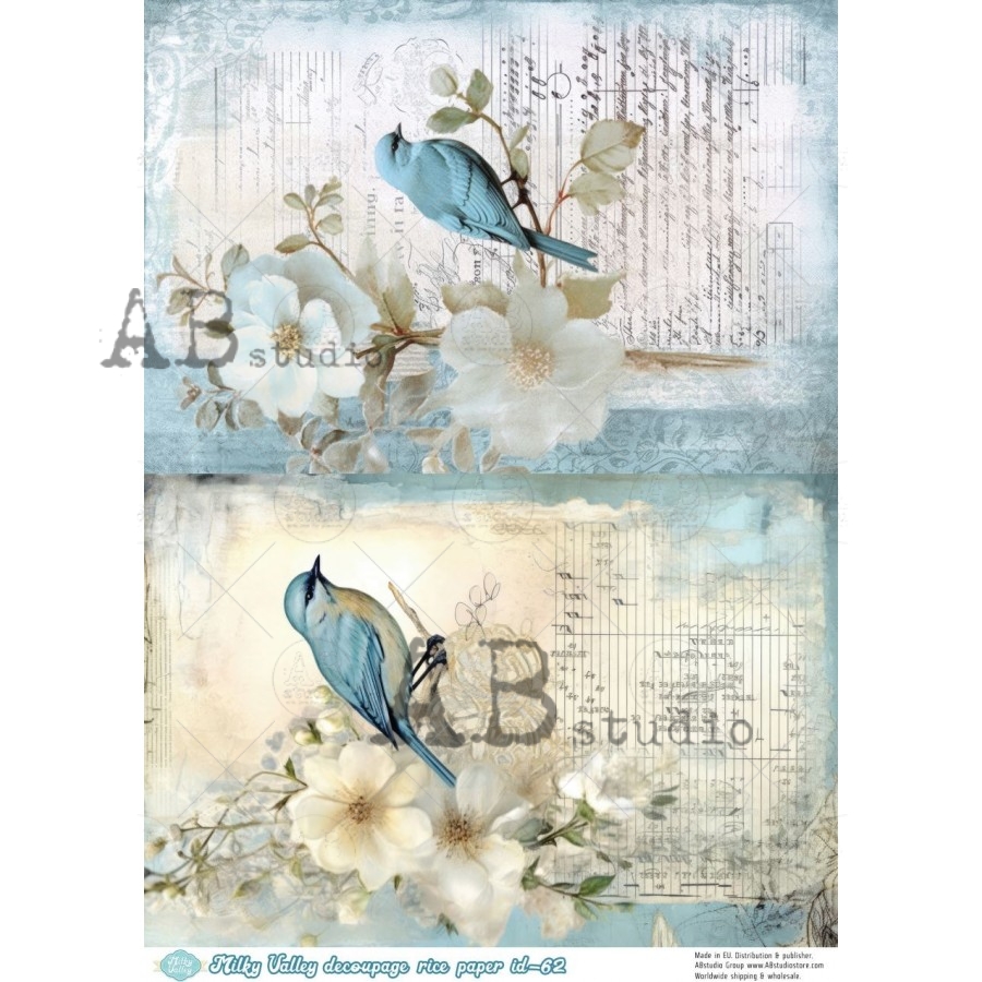 Hârtie de orez - Blue Bird in 2 acts - A4 1 Hârtie de orez - Blue Bird in 2 acts - A4