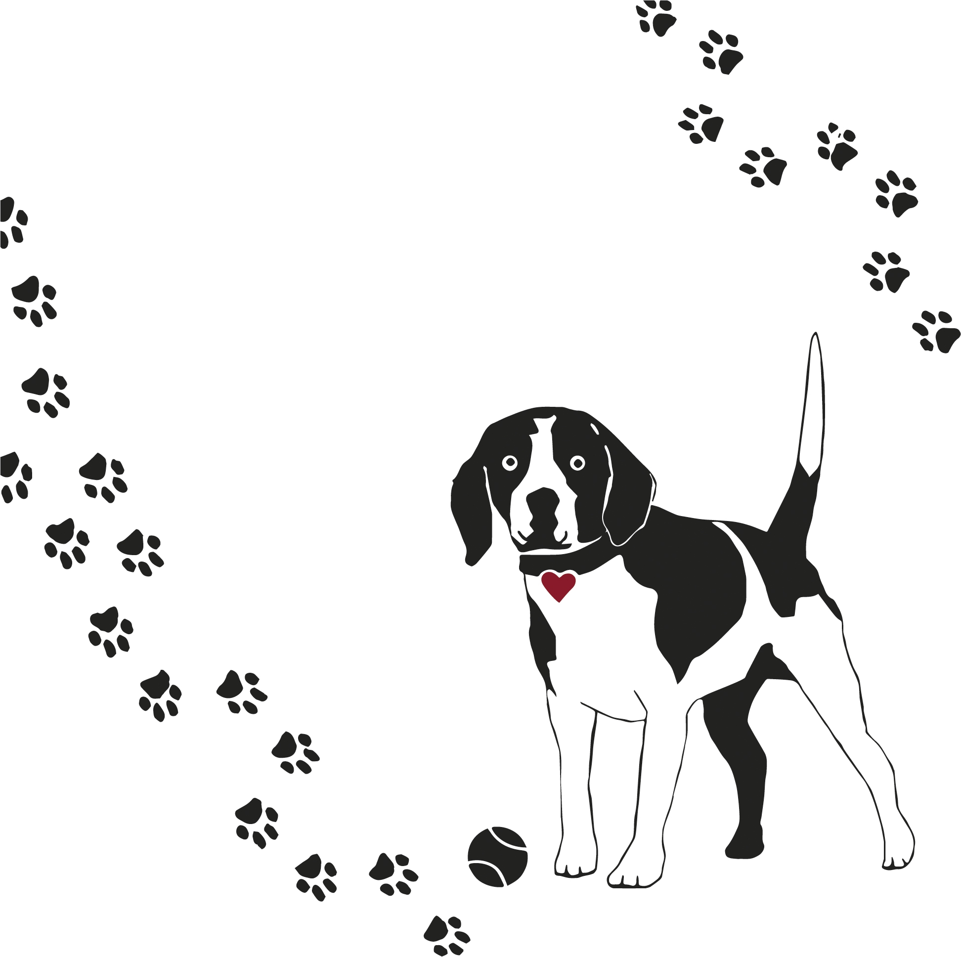 Șervețel - Atelier Chien - 33x33 cm 1 Șervețel - Atelier Chien - 33x33 cm