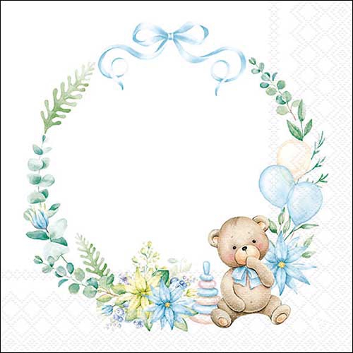 Șervețel - Baby Teddy Bear blue - 33x33 cm 1 Șervețel - Baby Teddy Bear blue - 33x33 cm