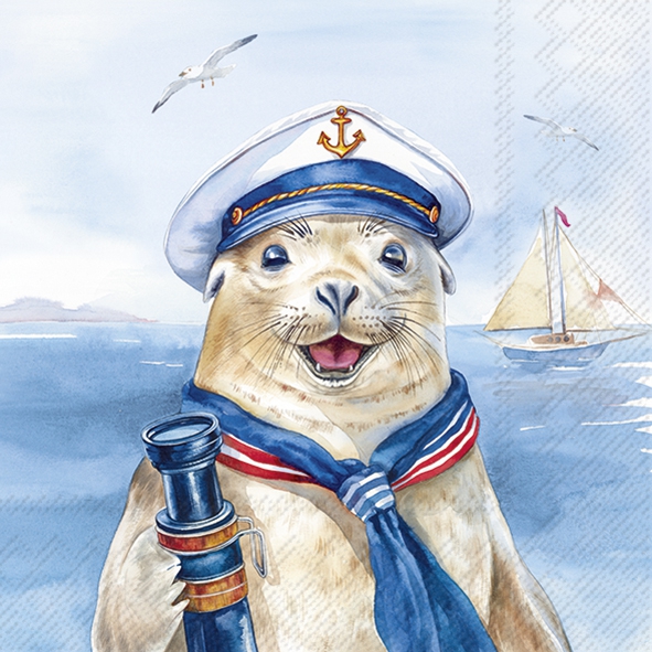 Șervețel - Captain Charlie - 33x33 cm 1 Șervețel - Captain Charlie - 33x33 cm