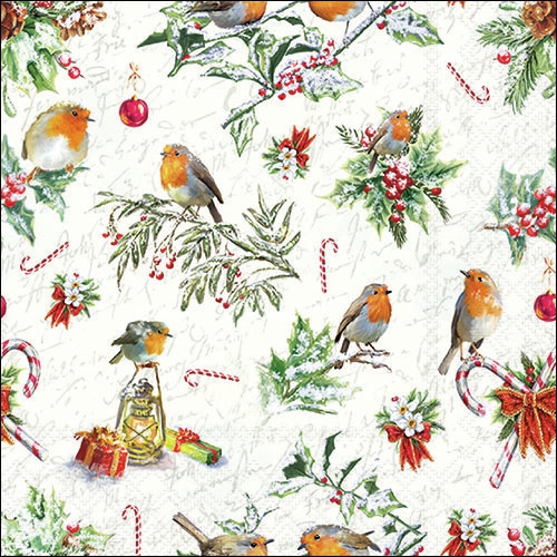 Șervețel - Christmas Ornaments - 33x33 cm 1 Șervețel - Christmas Ornaments - 33x33 cm