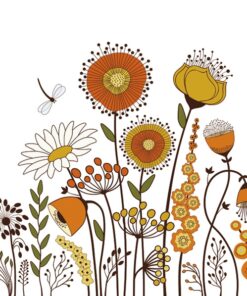 Șervețel - Graphic Earth Tones Meadow - 33x33 cm