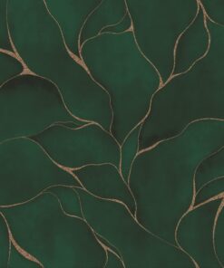 Șervețel - Green Marble with Gold Lines - 33x33 cm