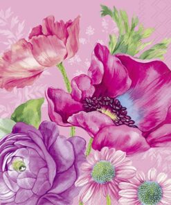 Șervețel - Joleen pink - 33x33 cm