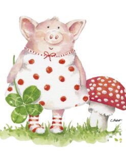 Șervețel - Lucky Piggy - 33x33 cm