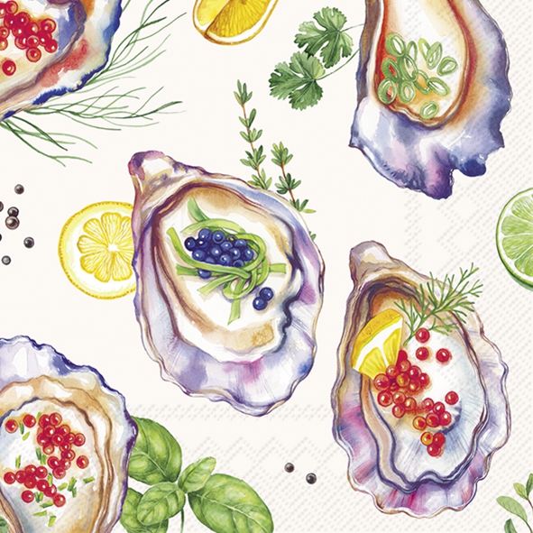 Șervețel - Oysters - 33x33 cm 1 Șervețel - Oysters - 33x33 cm