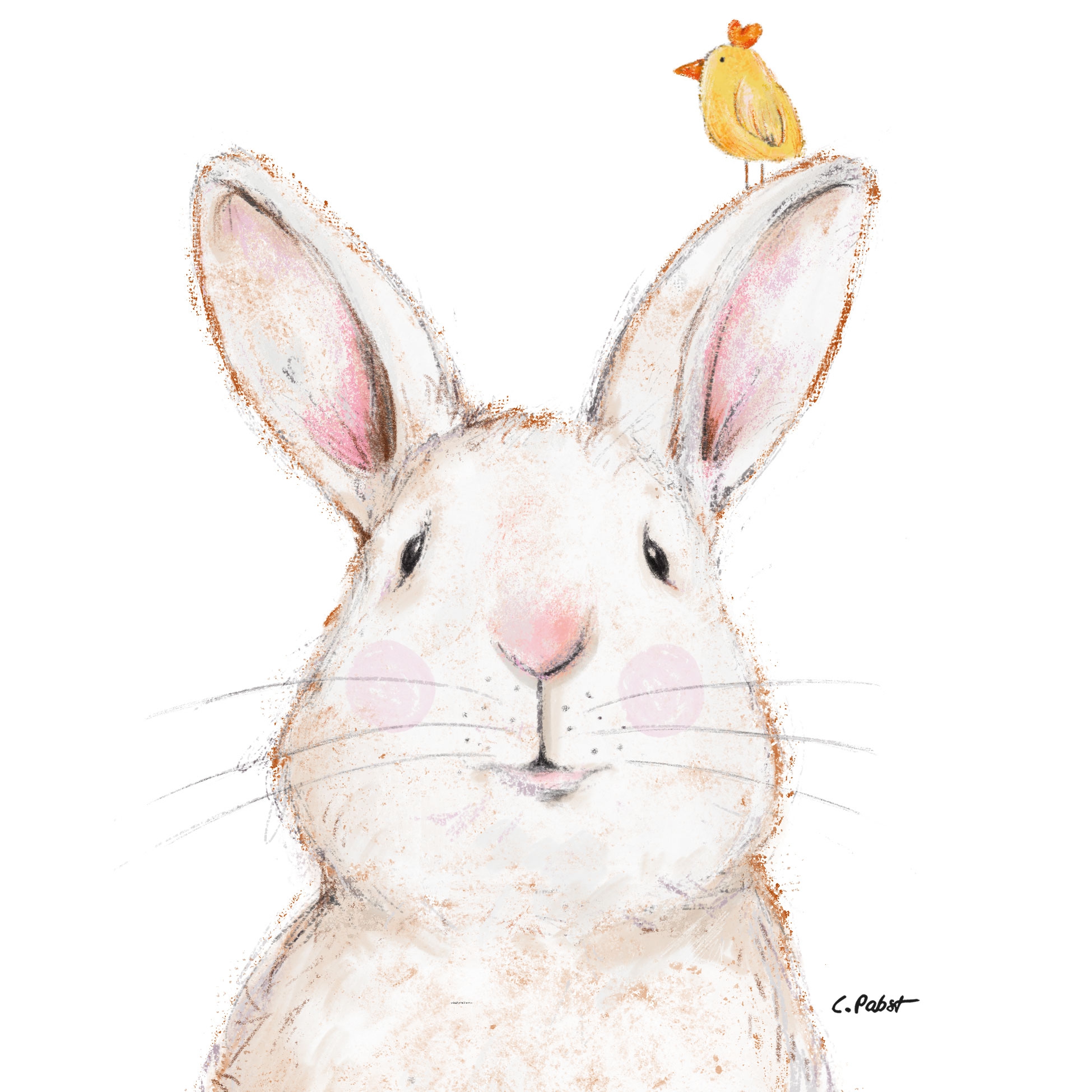 Șervețel - Rabbit & Friend - 33x33 cm 1 Șervețel - Rabbit & Friend - 33x33 cm
