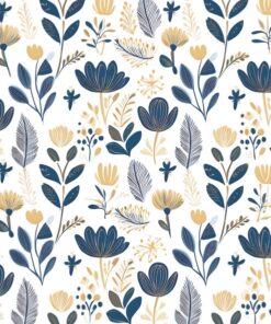 Șervețel - Scandinavian Floral Pattern - 33x33 cm