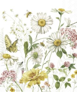 Șervețel - Wildflower and Butterfly - 33x33 cm