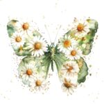 Șervețel – Papillon & Marguerites – 33×33 cm