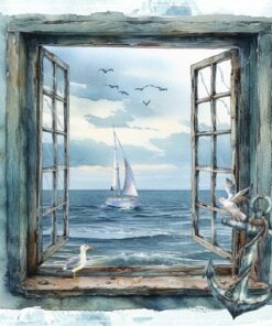 Șervețel – Sea View – 33×33 cm